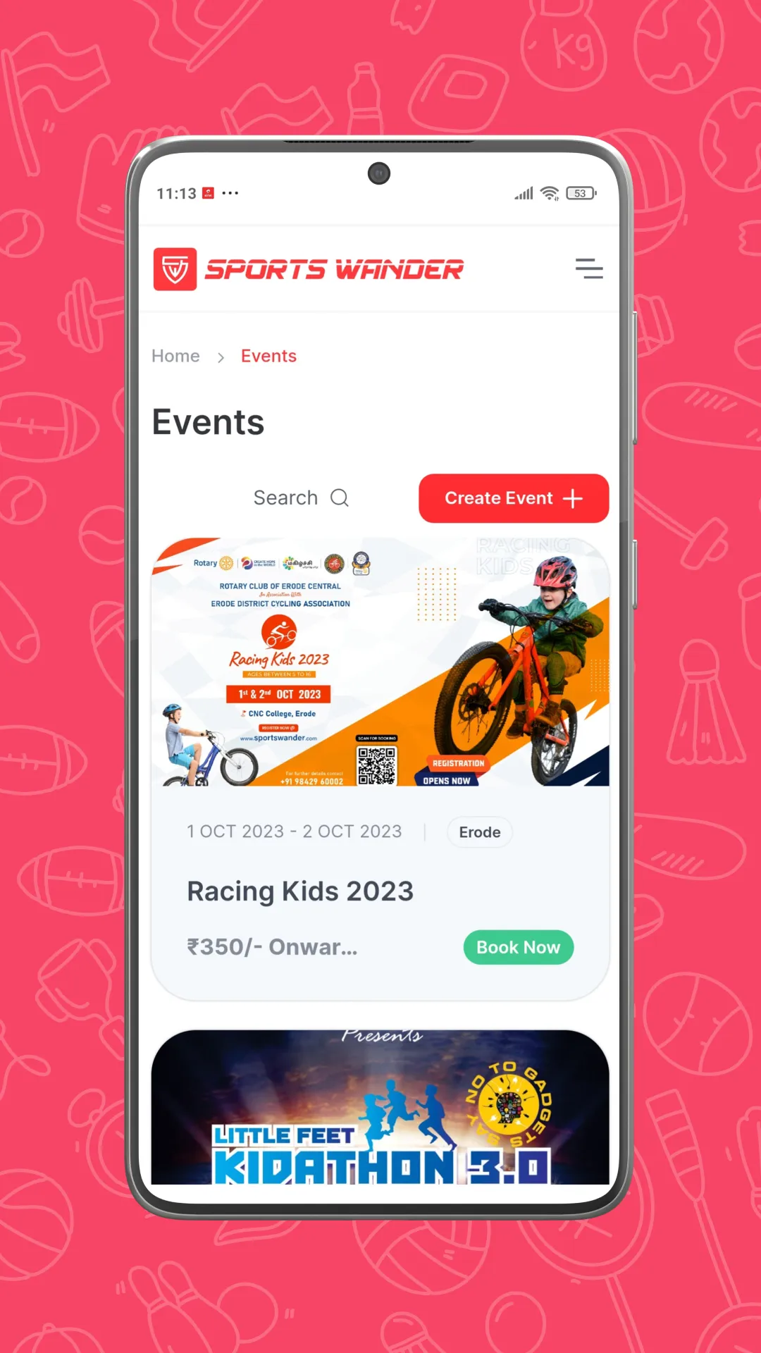 Sports Wander | Indus Appstore | Screenshot