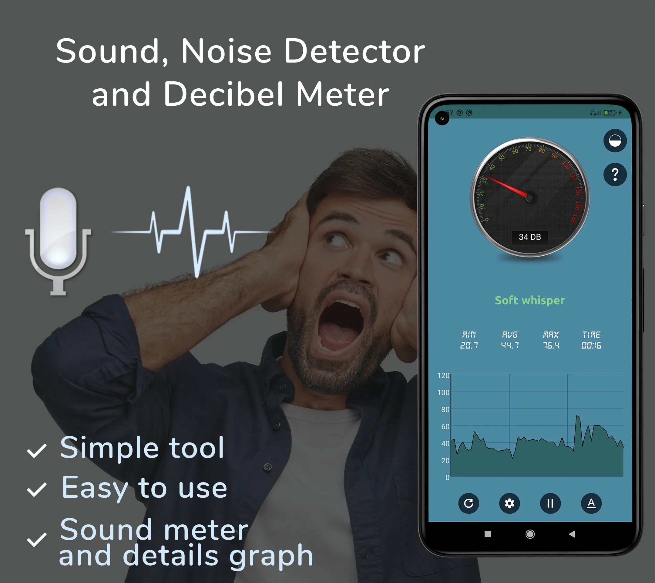 Noise Detector, Sound Detector | Indus Appstore | Screenshot