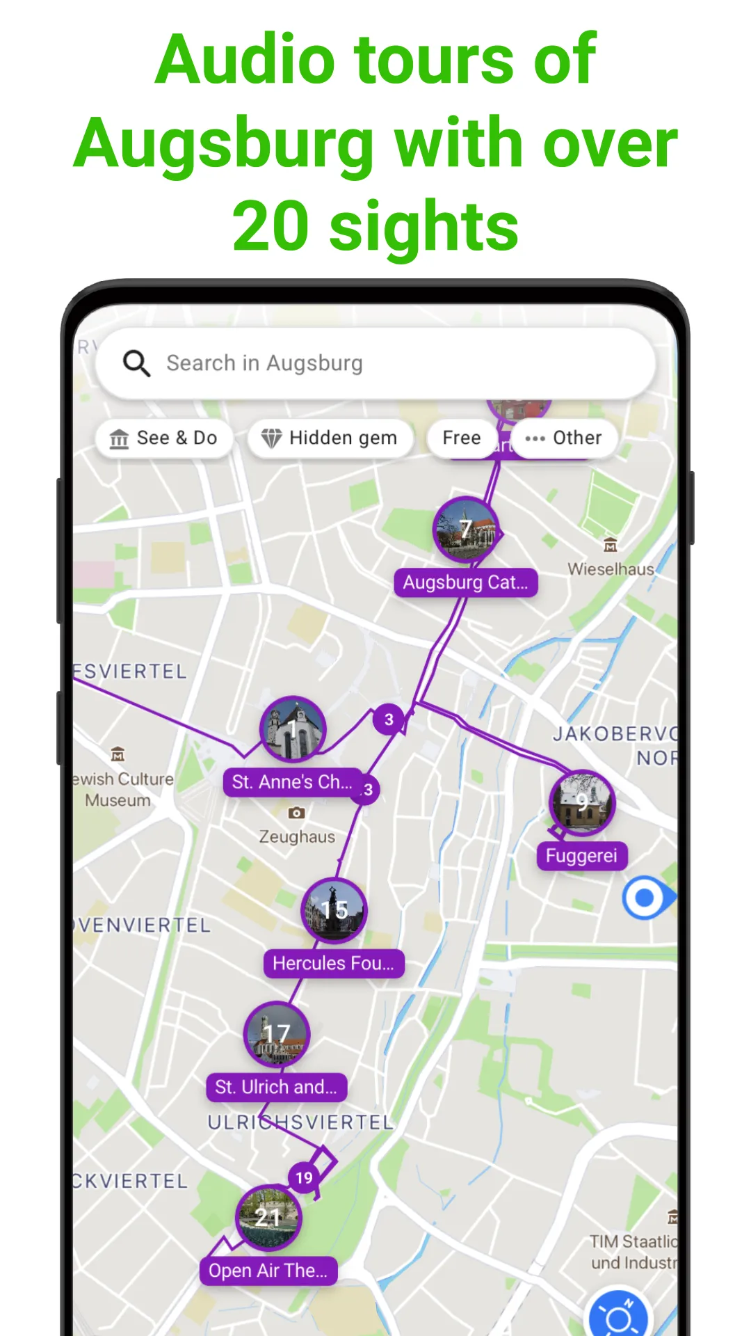 Augsburg Tour Guide:SmartGuide | Indus Appstore | Screenshot