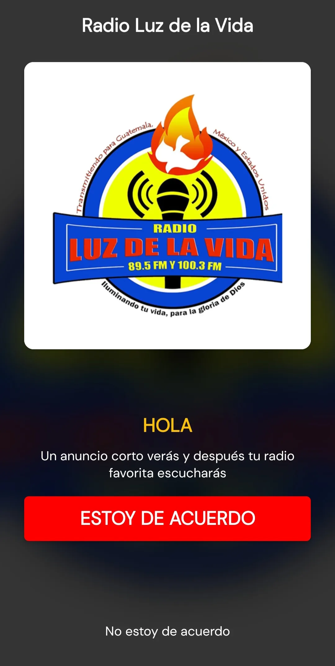 Radio Luz de la Vida | Indus Appstore | Screenshot