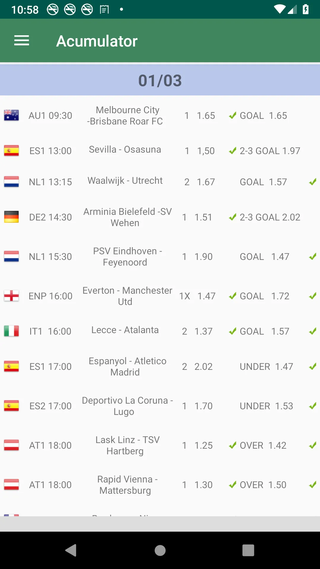 Daily Betting Tips Predictions | Indus Appstore | Screenshot