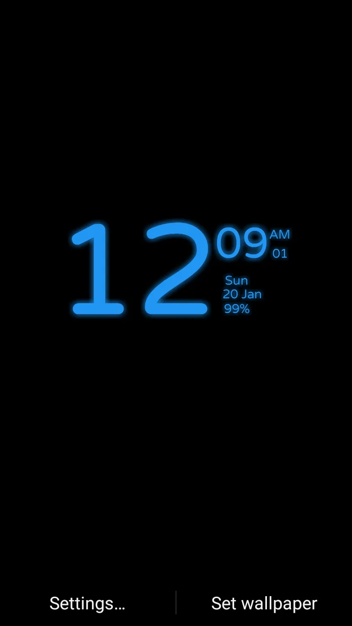 Digital Clock Wallpaper | Indus Appstore | Screenshot