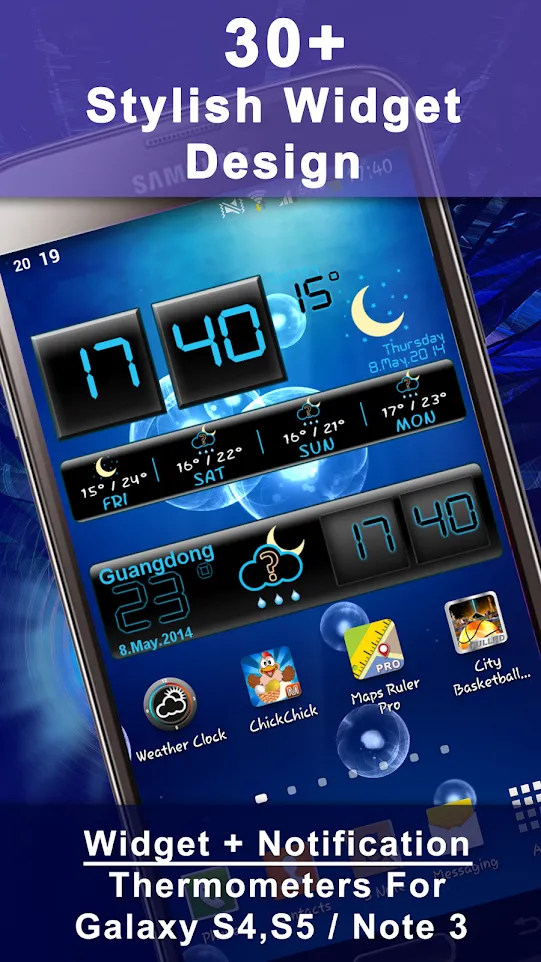 Weather Rise Clock 30+ Widgets | Indus Appstore | Screenshot