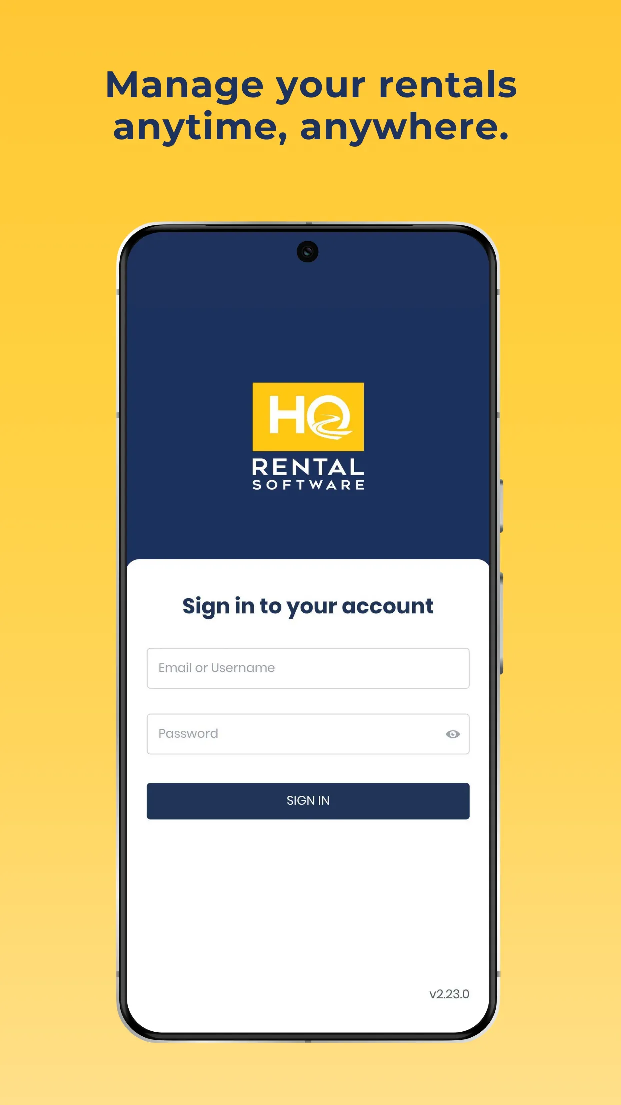 HQ Rental Software | Indus Appstore | Screenshot