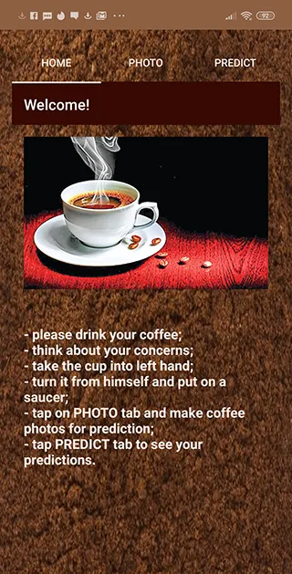 Coffee Divination Prediction | Indus Appstore | Screenshot