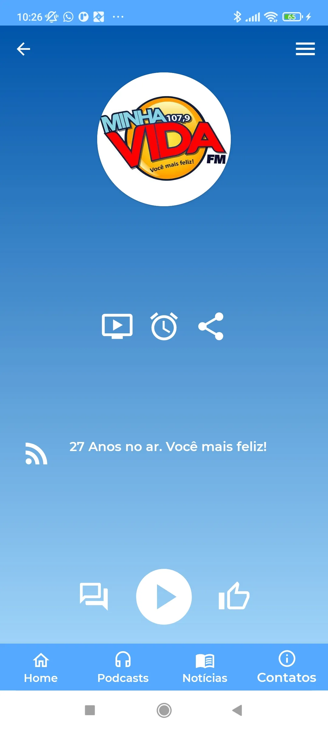 Minha Vida FM | Indus Appstore | Screenshot