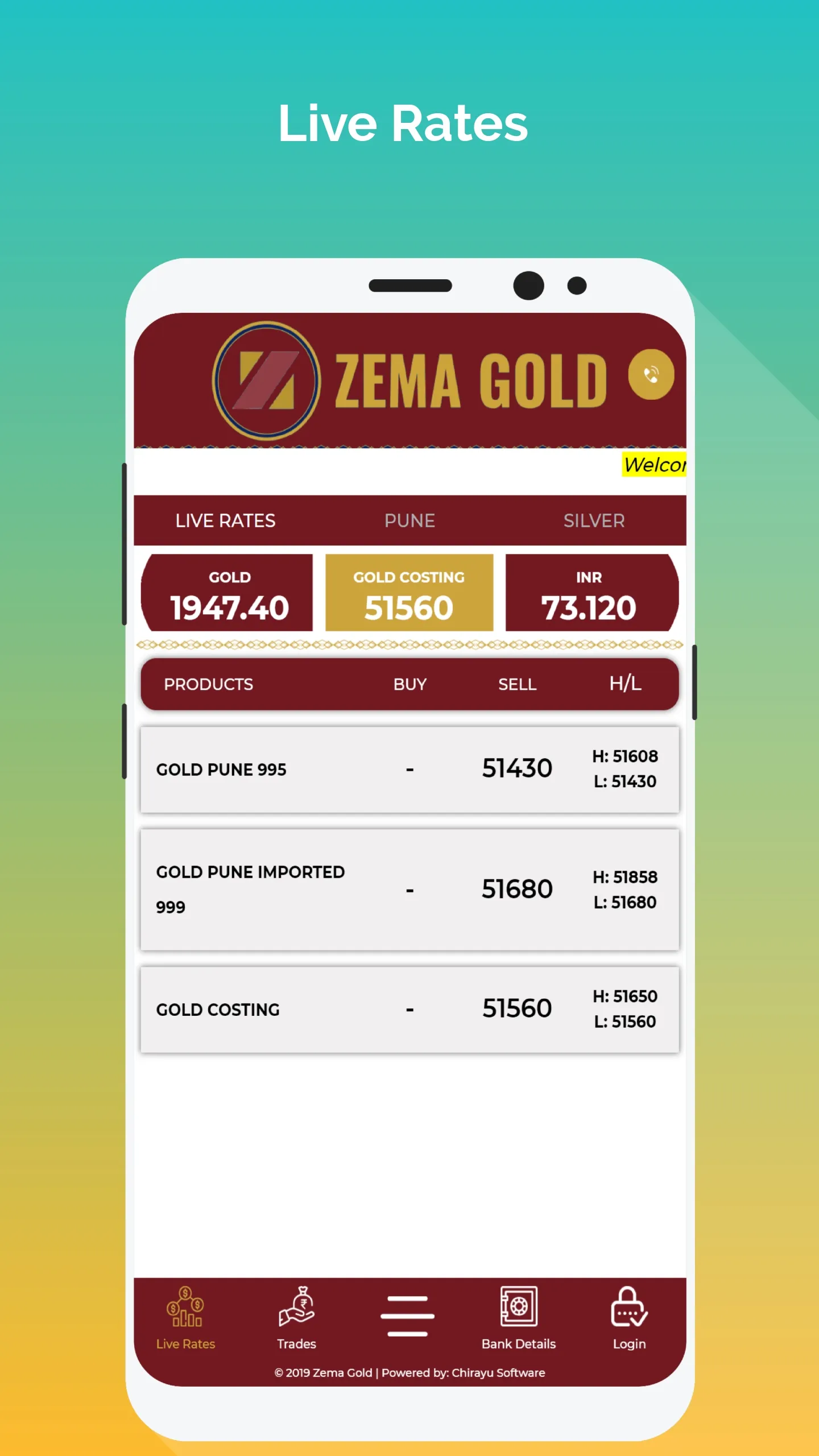 Zema Gold - Mumbai Bullion Liv | Indus Appstore | Screenshot