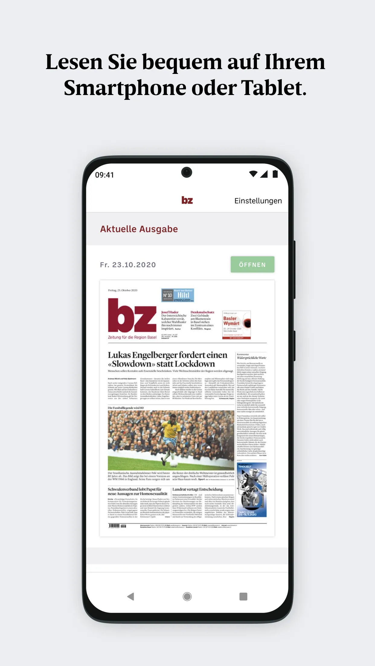 bz Zeitung aus Basel - E-Paper | Indus Appstore | Screenshot