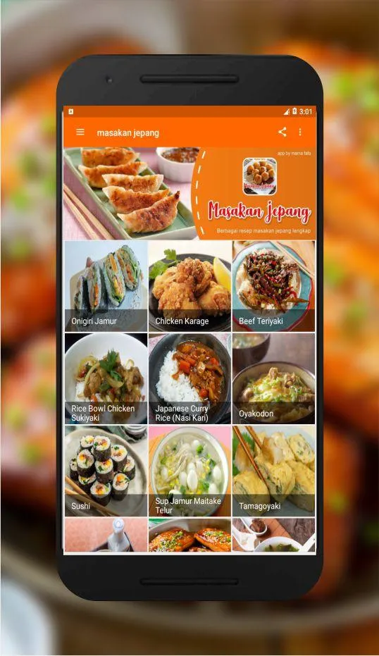 resep masakan jepang offline | Indus Appstore | Screenshot