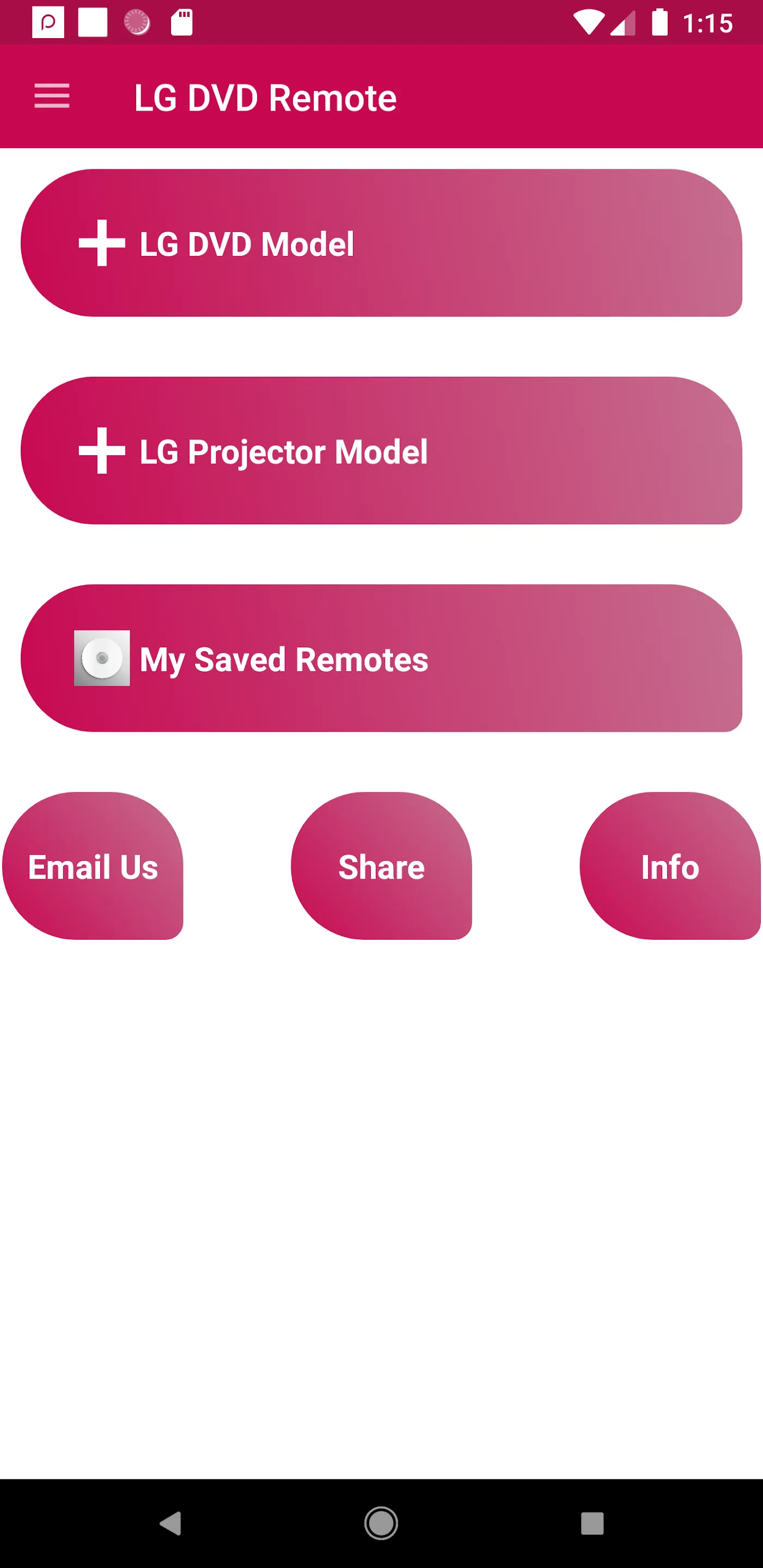 LG DVD Player Remote | Indus Appstore | Screenshot