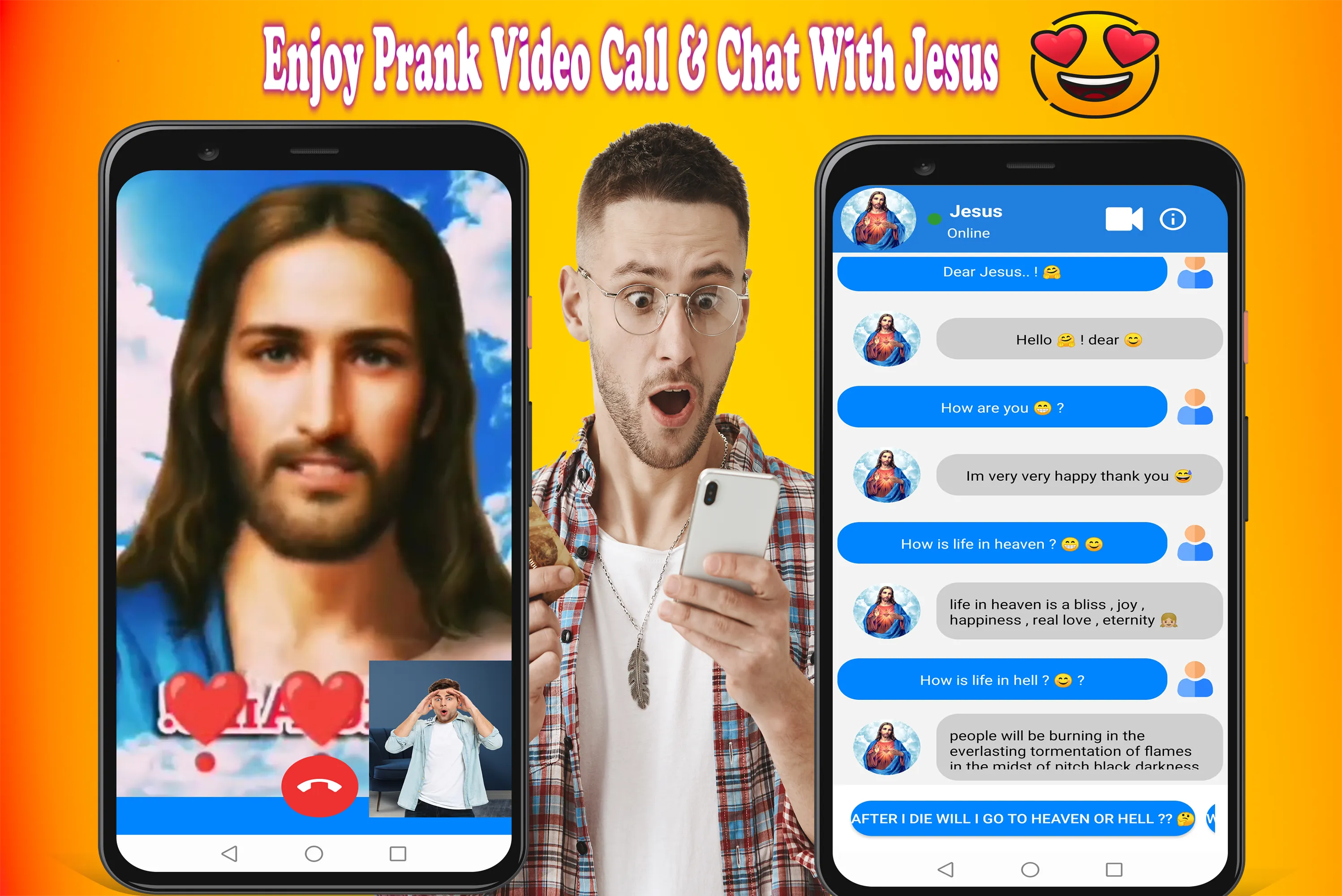 Jesus Christ Video Call Prank | Indus Appstore | Screenshot