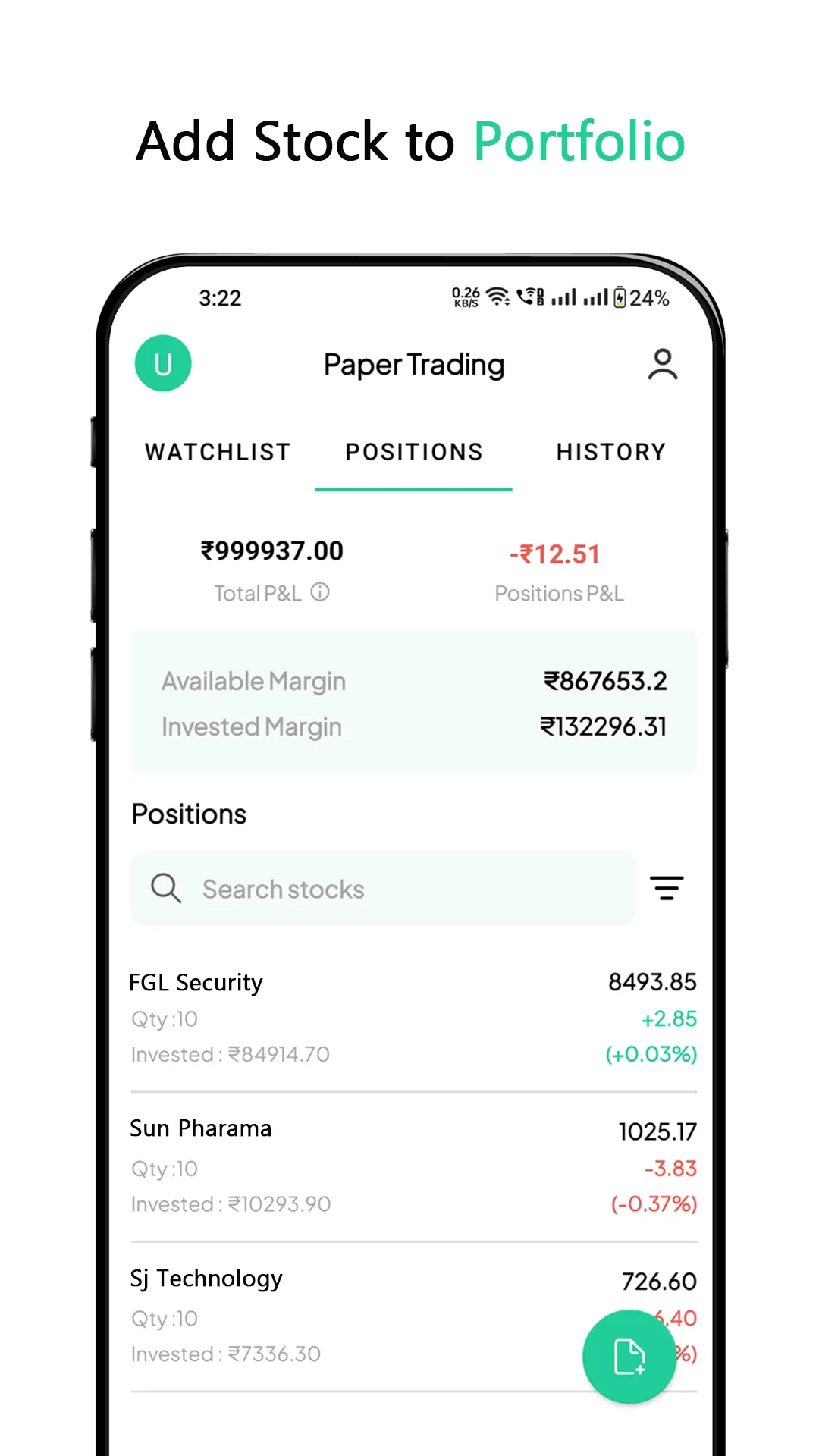 Paper Trading - Mobile Trading | Indus Appstore | Screenshot