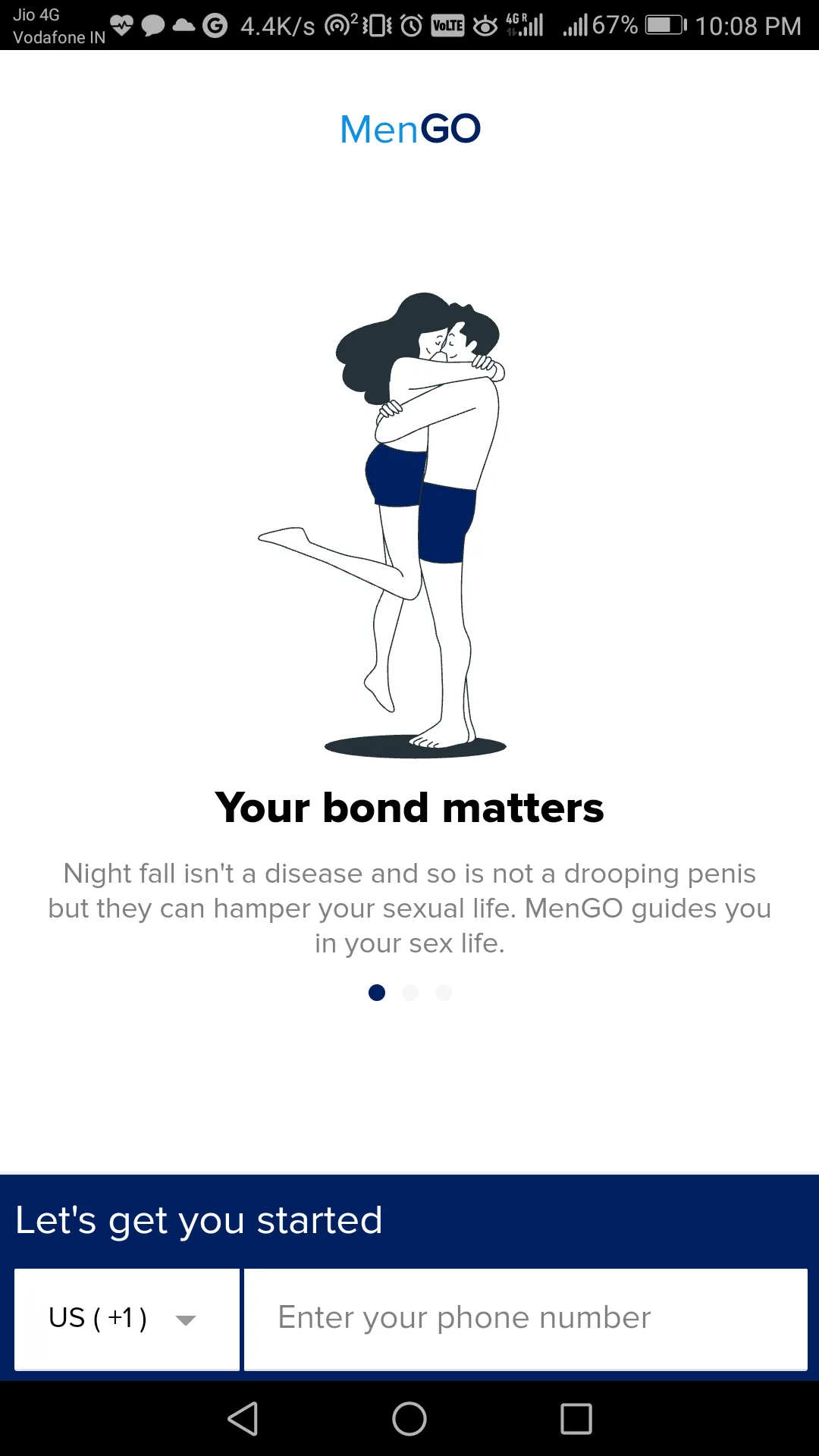 MenGO: Men's Personal Health | Indus Appstore | Screenshot