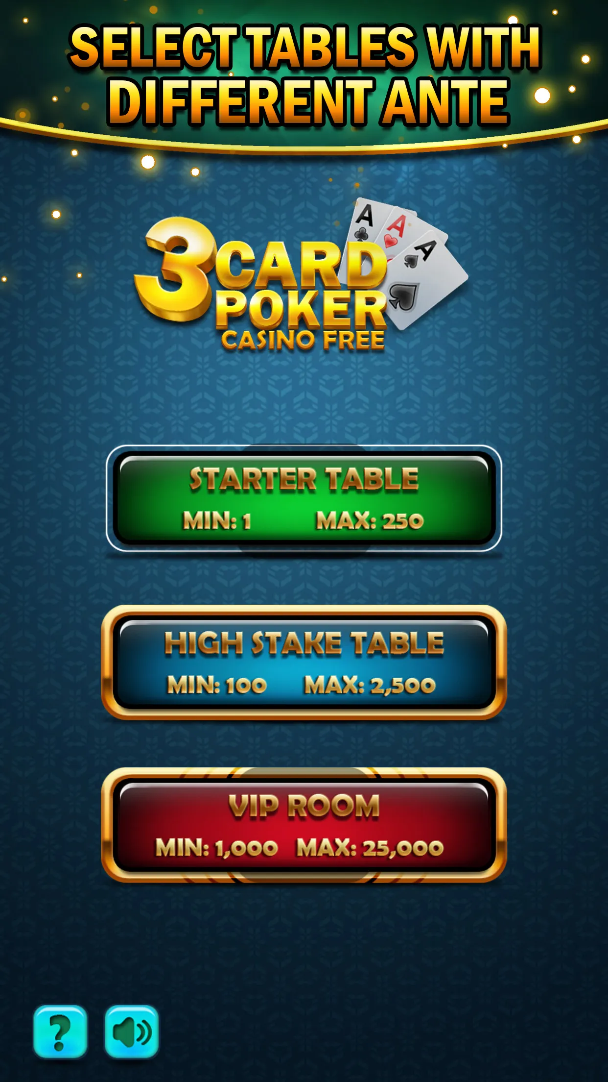 Three Card Poker - Casino | Indus Appstore | Screenshot