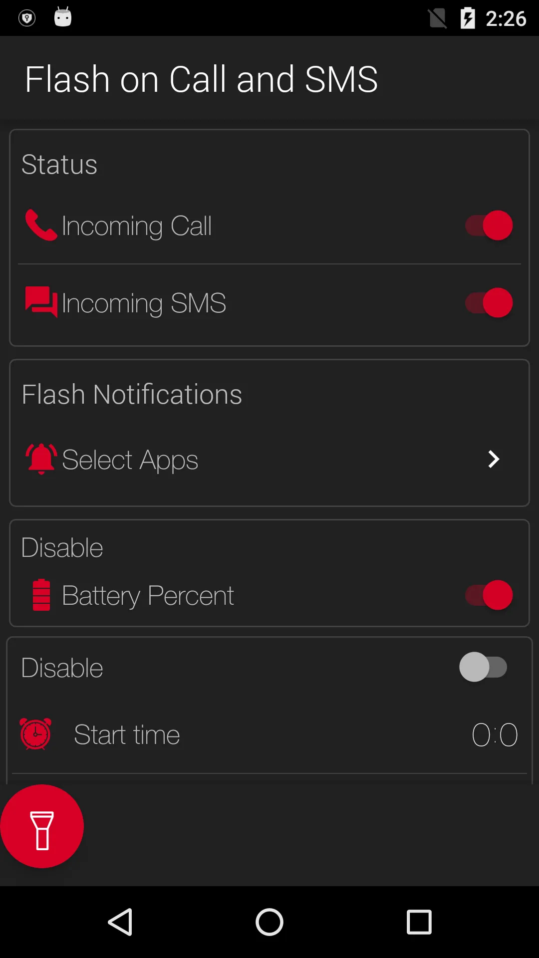 Flash Alerts on Call and SMS | Indus Appstore | Screenshot