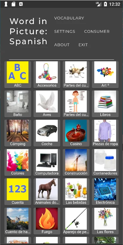 Word In Picture:Spanish | Indus Appstore | Screenshot