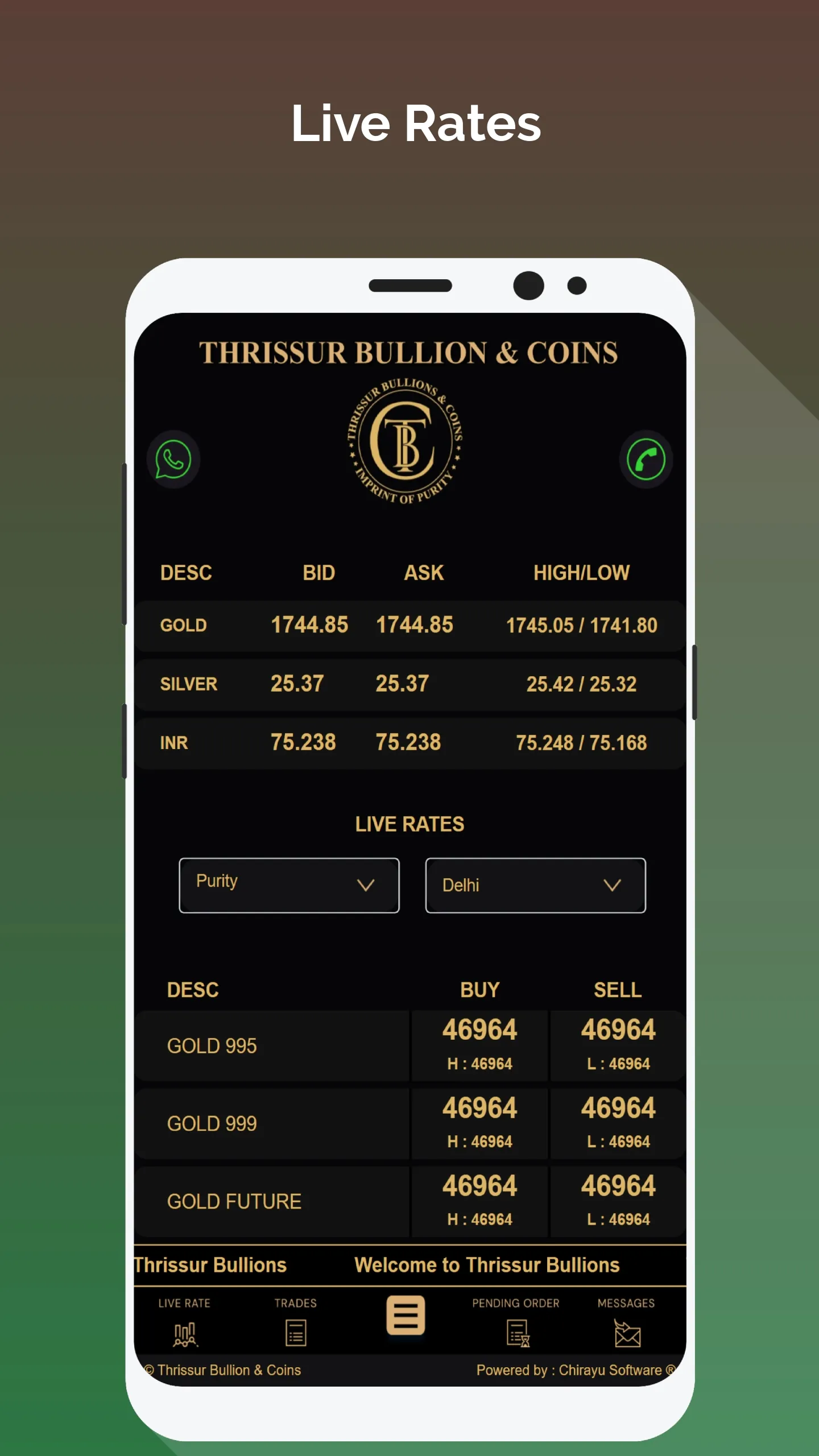 Thrissur Bullions & Coins | Indus Appstore | Screenshot