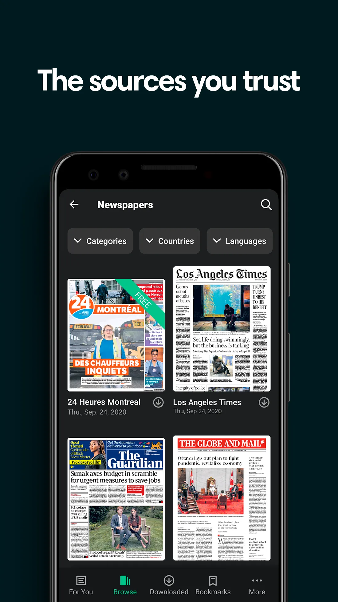 PressReader: News & Magazines | Indus Appstore | Screenshot