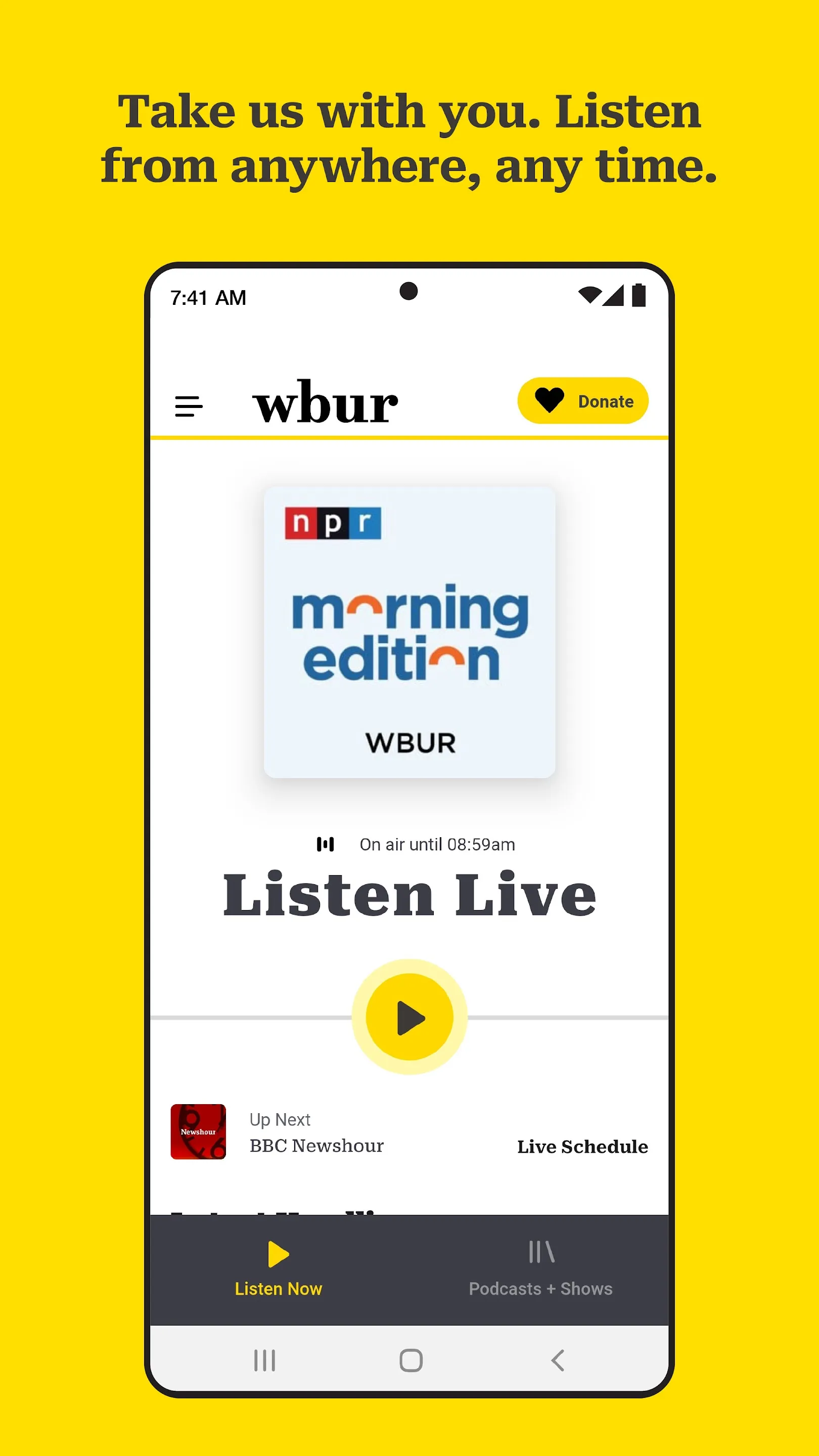 WBUR | Indus Appstore | Screenshot