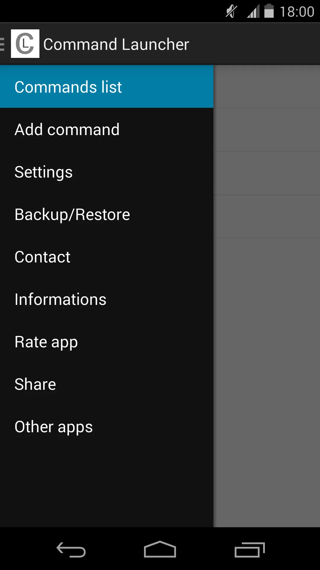 Commands Launcher | Indus Appstore | Screenshot