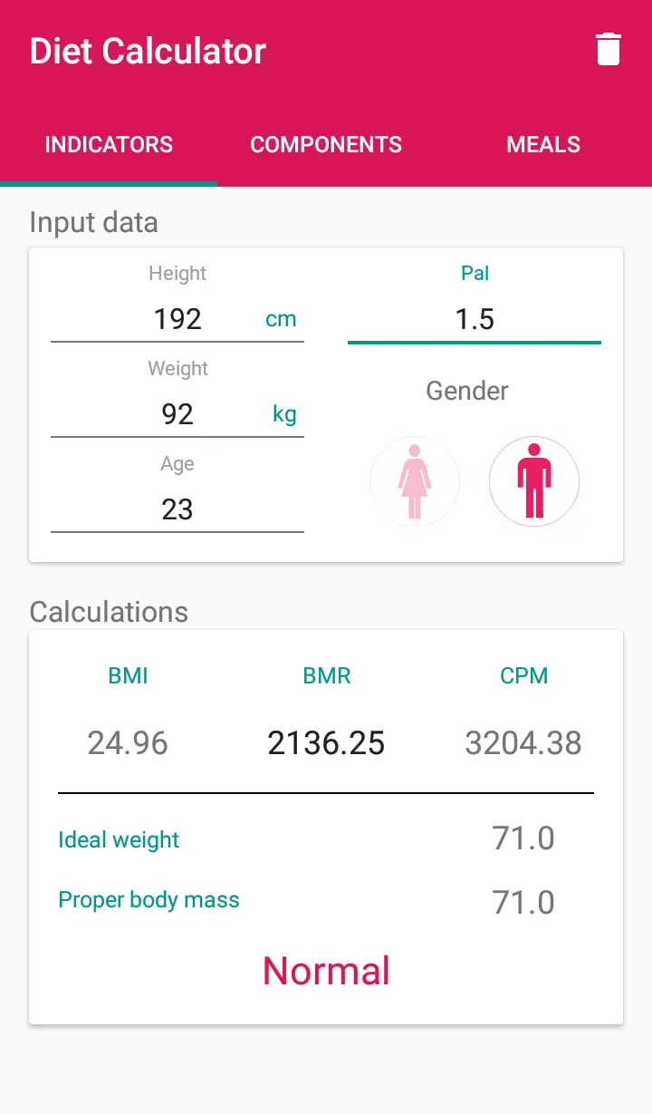 Diet Calc | Indus Appstore | Screenshot