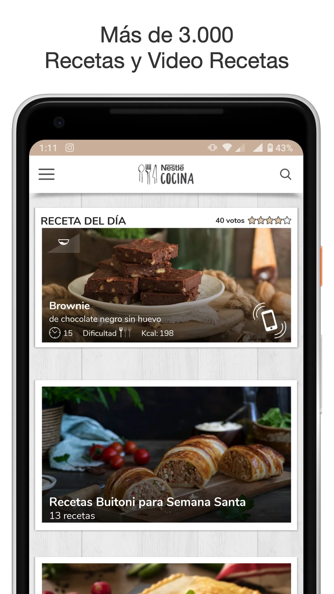 Nestlé Cocina. Recetas y Menús | Indus Appstore | Screenshot