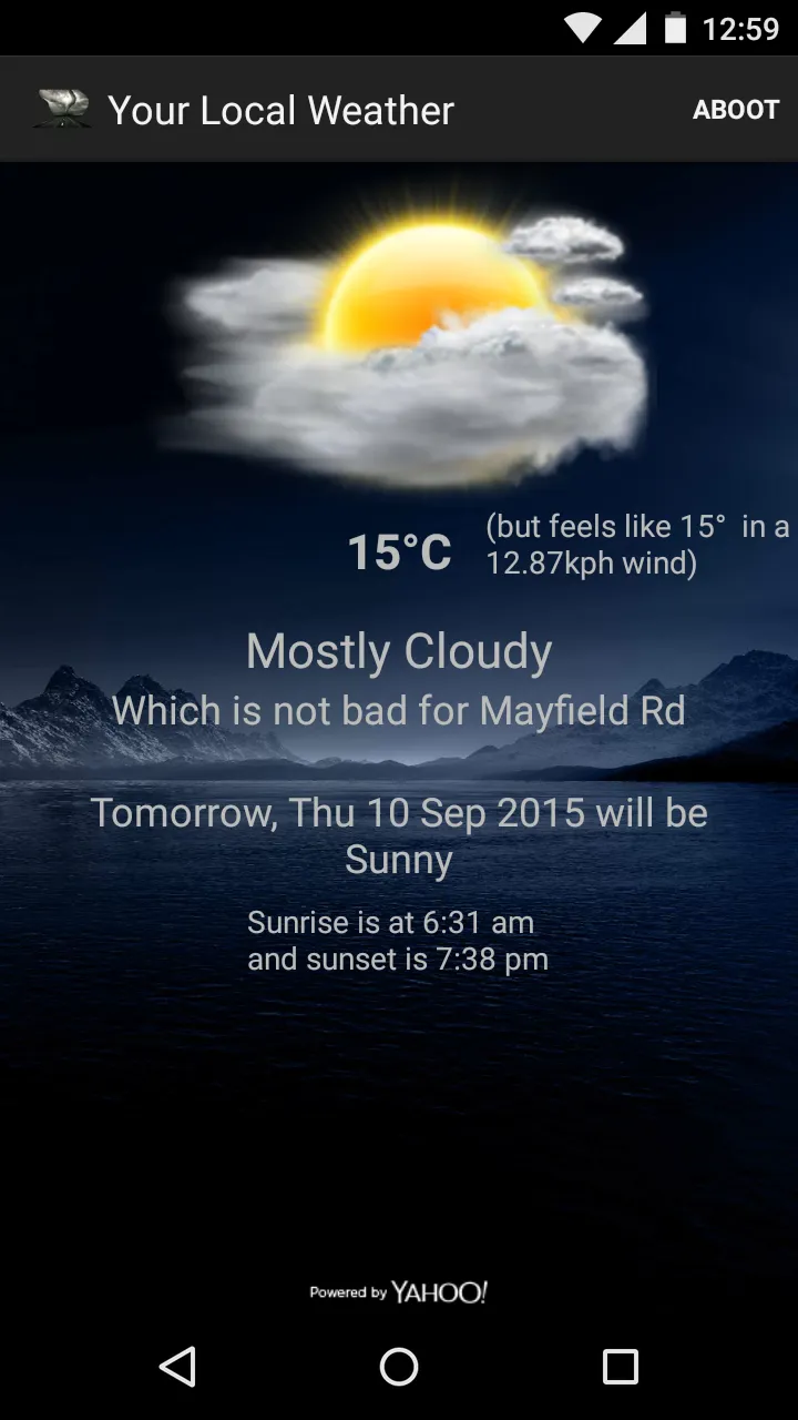 Your Local Weather | Indus Appstore | Screenshot