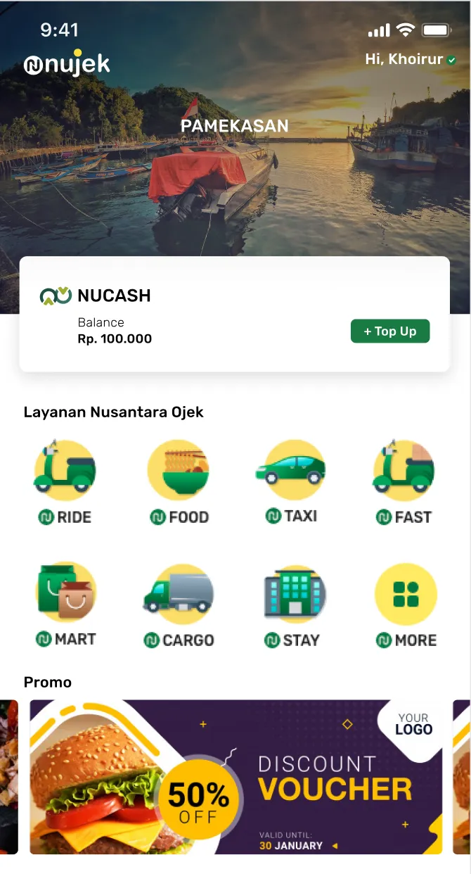 Nujek - Nusantara Ojek | Indus Appstore | Screenshot