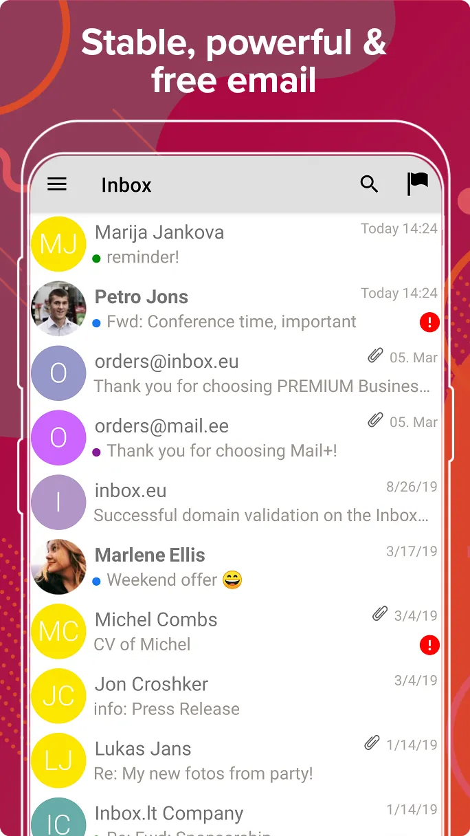 Inbox.la email | Indus Appstore | Screenshot