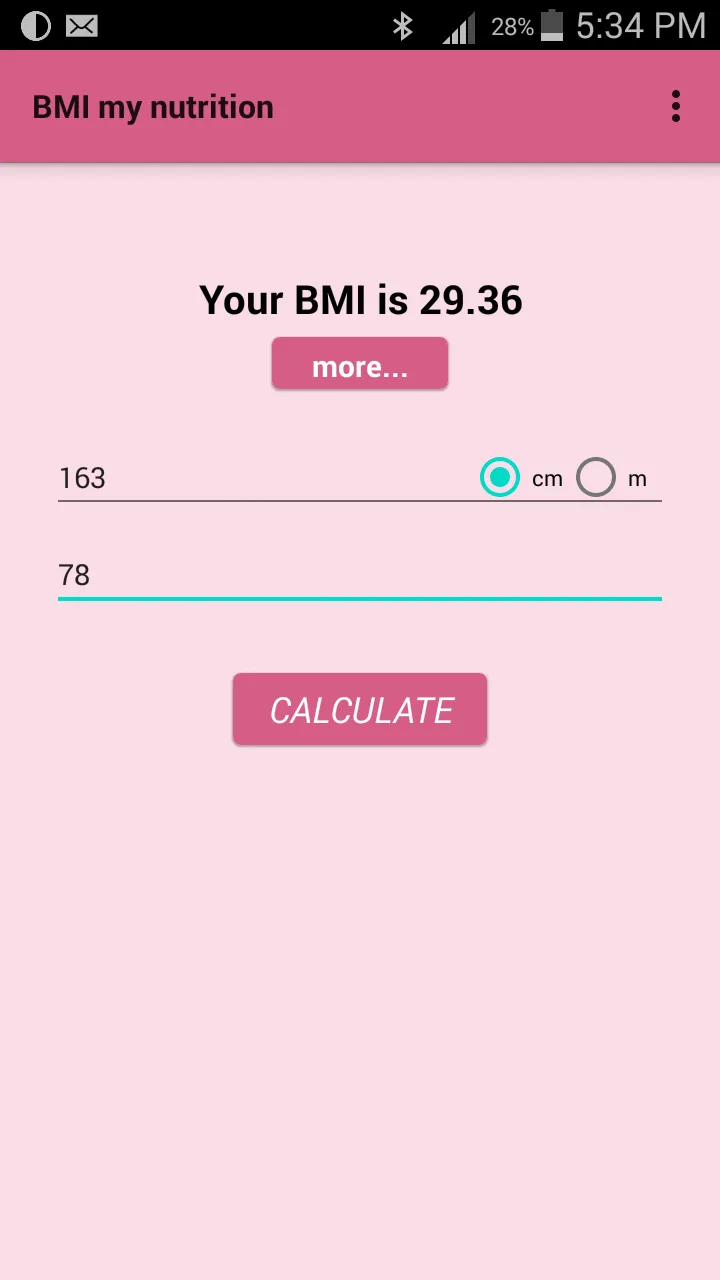 BMI my nutrition | Indus Appstore | Screenshot