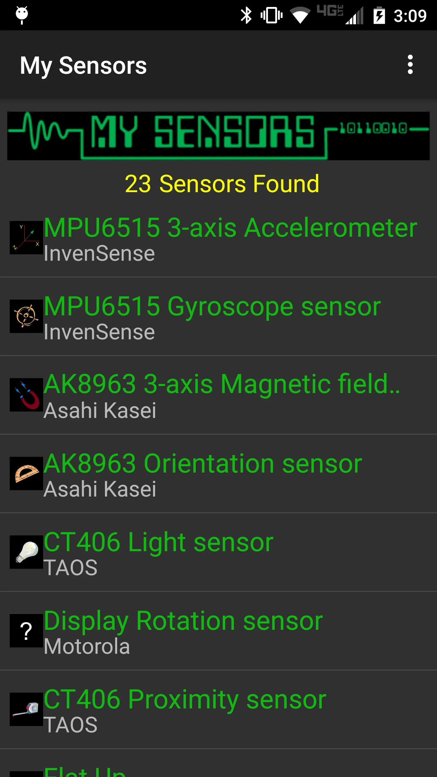 My Sensors | Indus Appstore | Screenshot