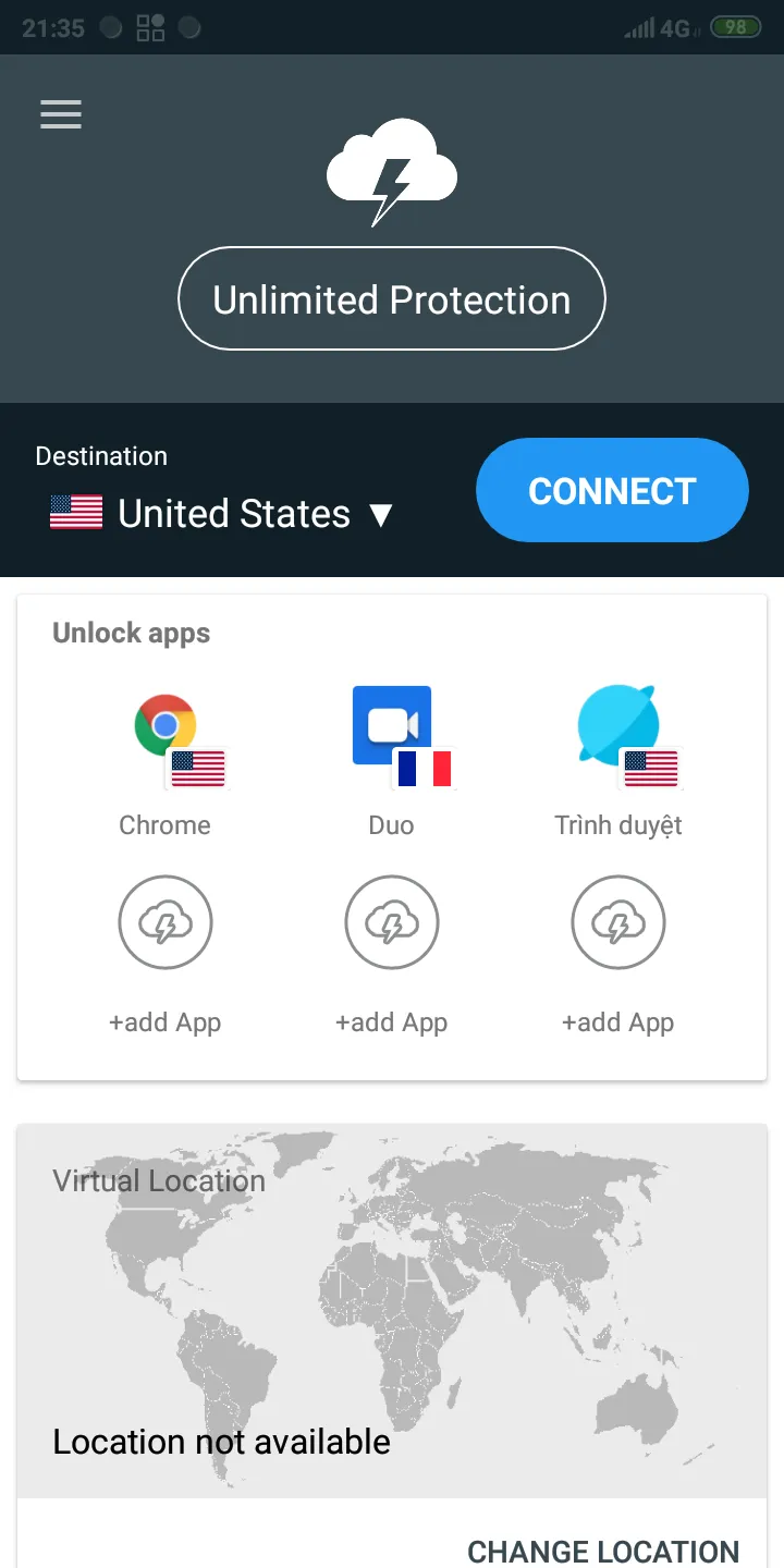 Cloud VPN - Secure VPN Proxy | Indus Appstore | Screenshot