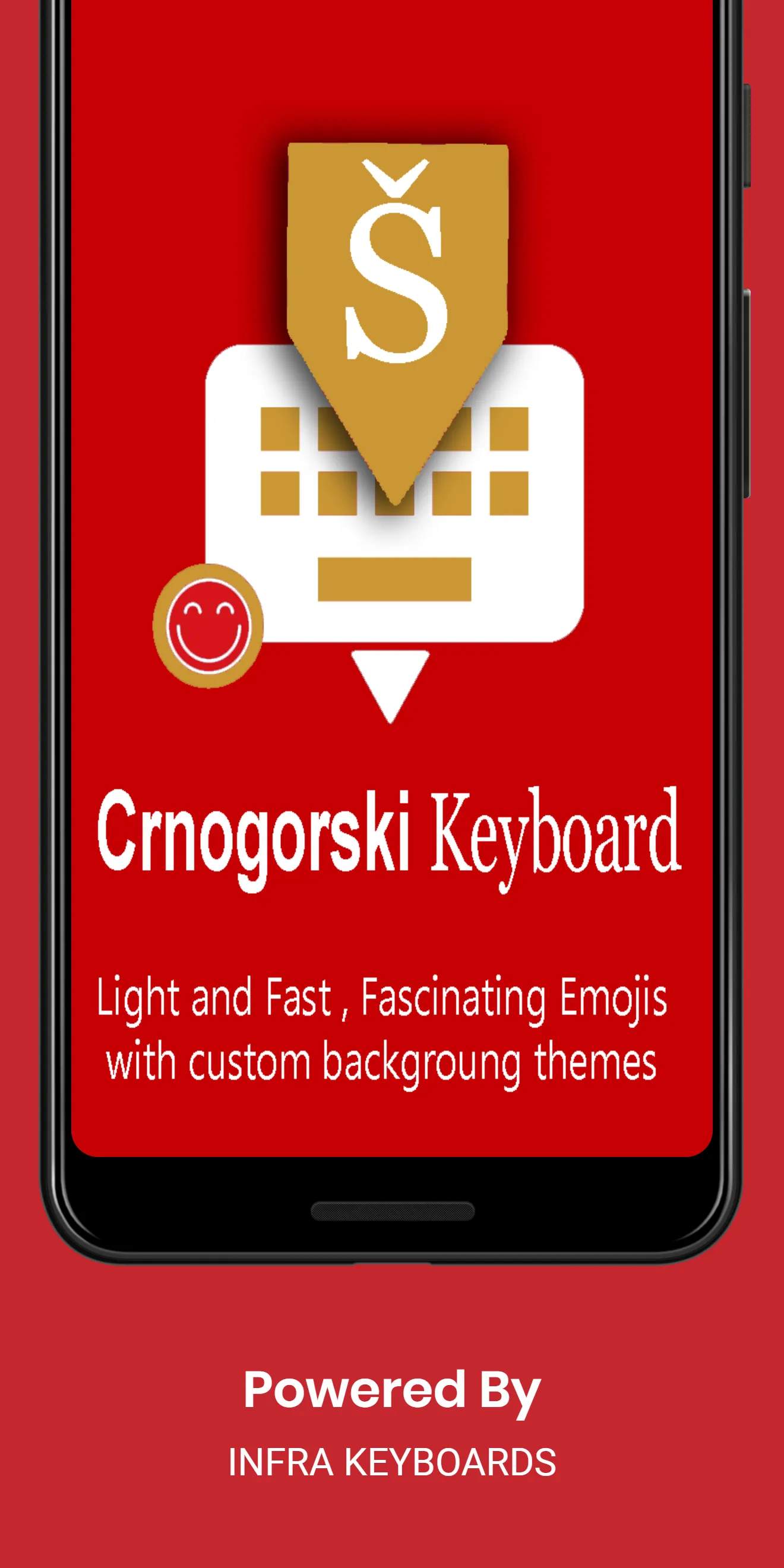 Montenegrin Keyboard by Infra | Indus Appstore | Screenshot