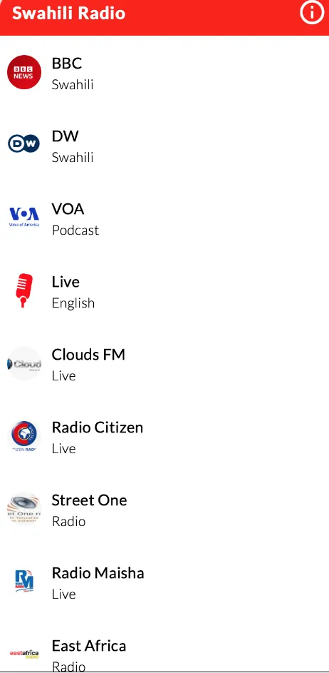 Swahili Radio | Indus Appstore | Screenshot