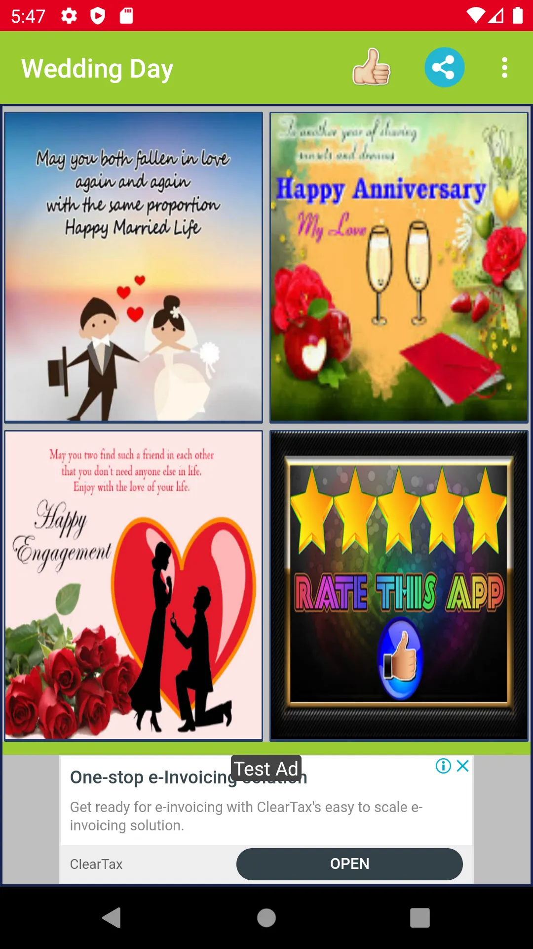 Happy Wedding Anniversary Wish | Indus Appstore | Screenshot