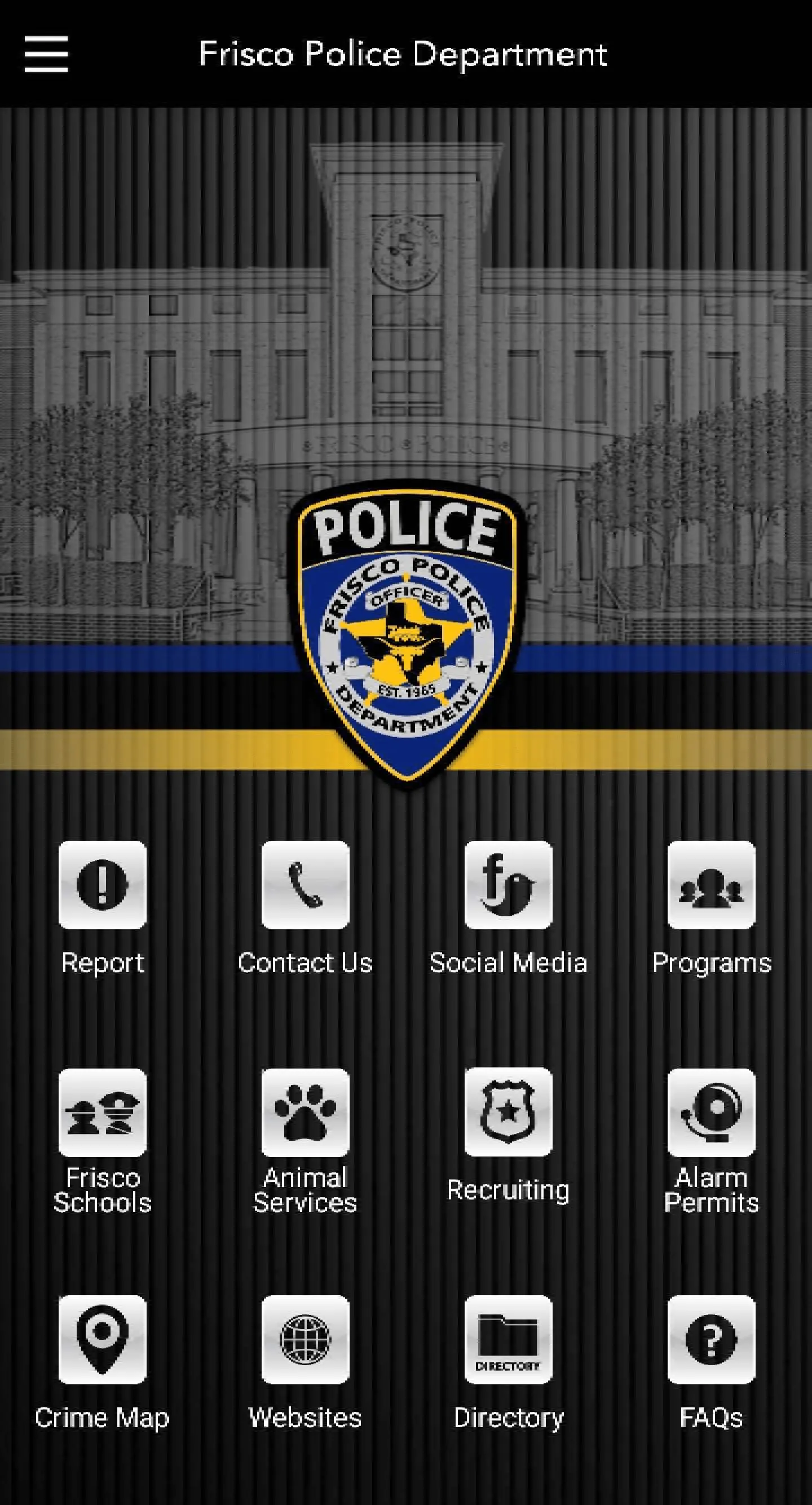 Frisco Police Department | Indus Appstore | Screenshot