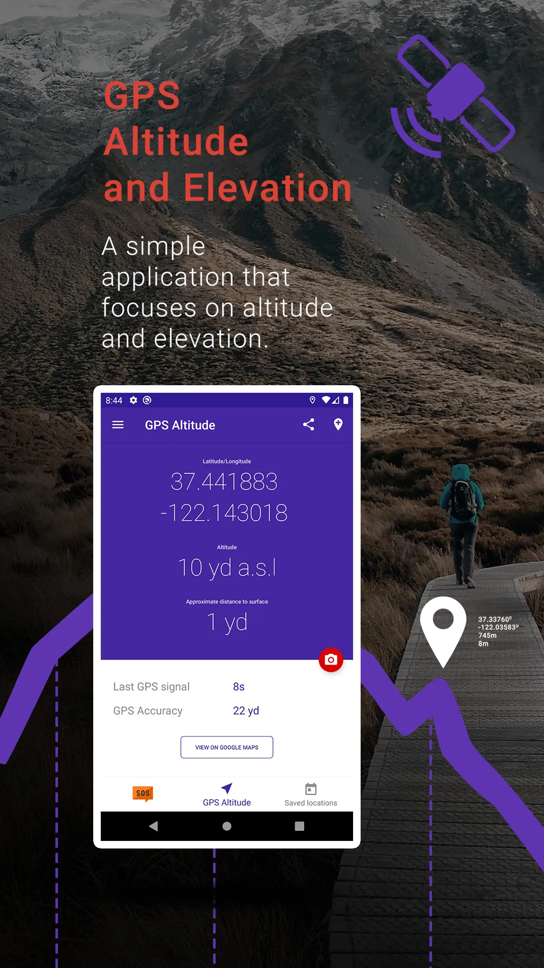 My Altitude and Elevation GPS | Indus Appstore | Screenshot