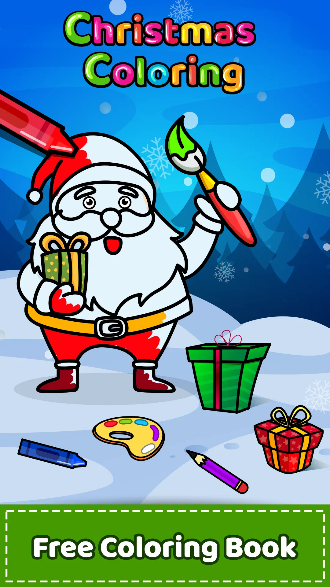 Christmas Coloring Book Games | Indus Appstore | Screenshot