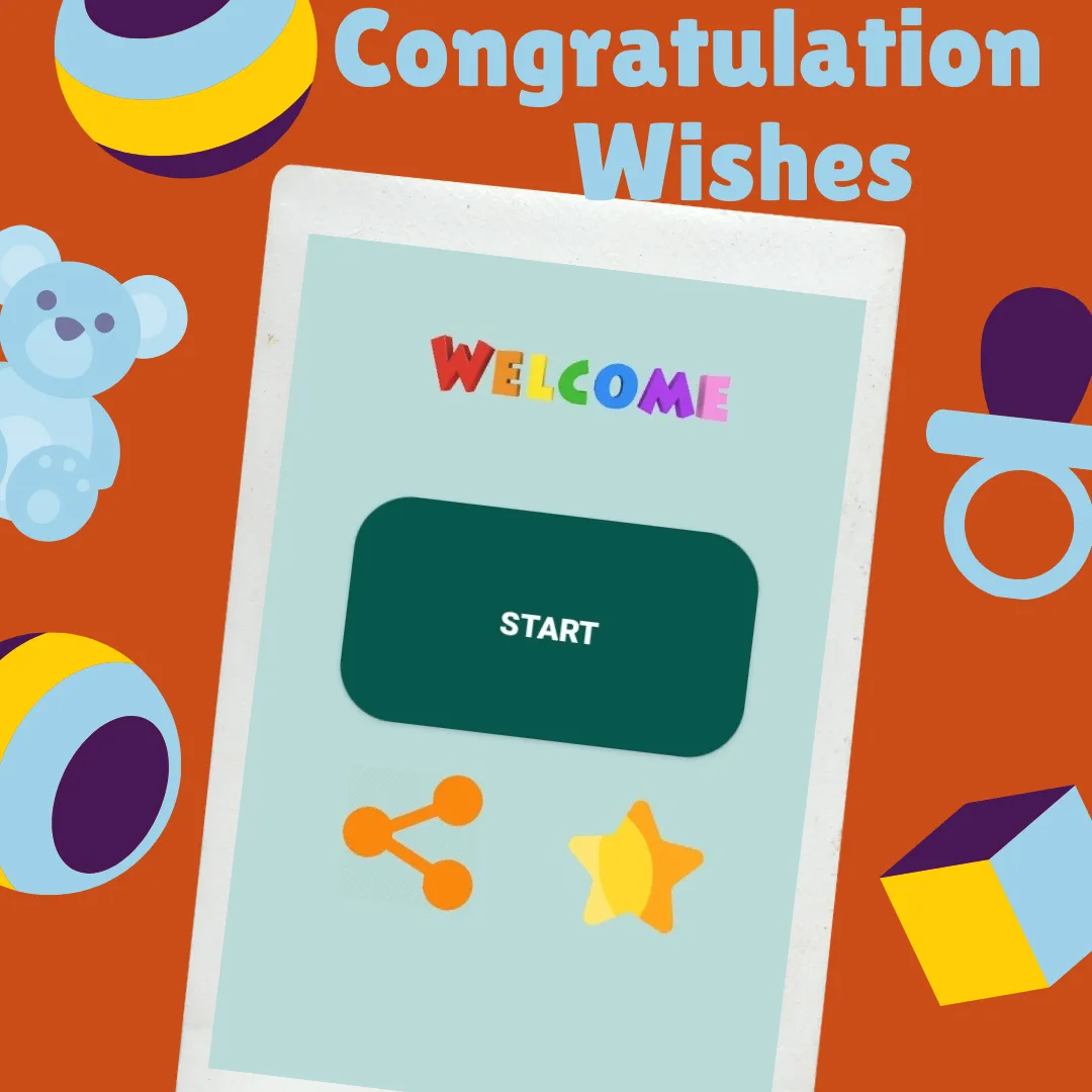 New Born Baby Wishes Greetings | Indus Appstore | Screenshot