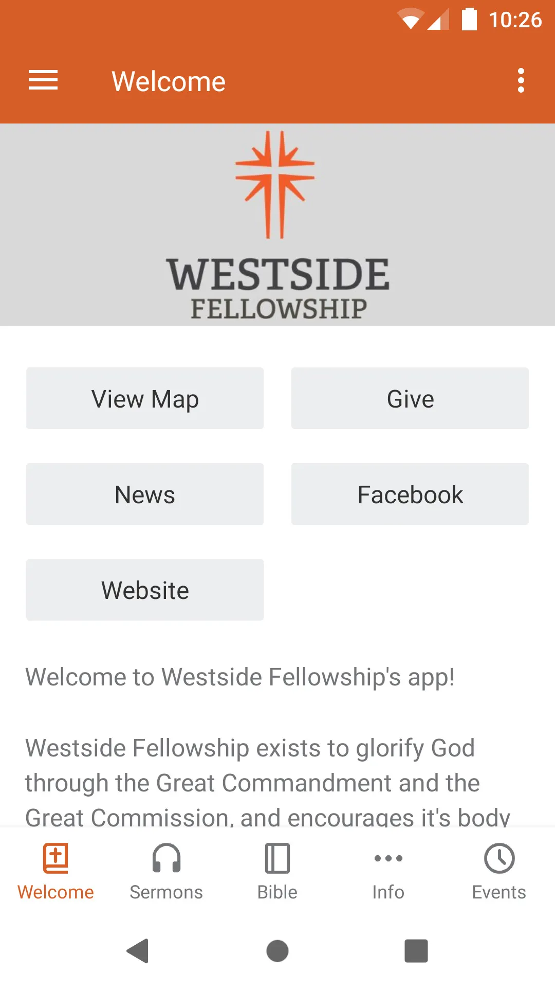 Westside Fellowship | Indus Appstore | Screenshot