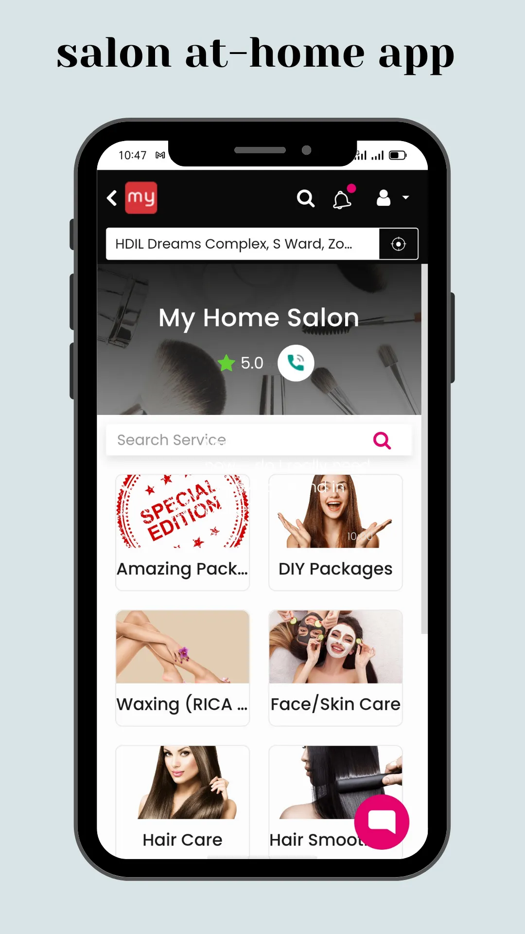 My Home Salon - Most Affordabl | Indus Appstore | Screenshot