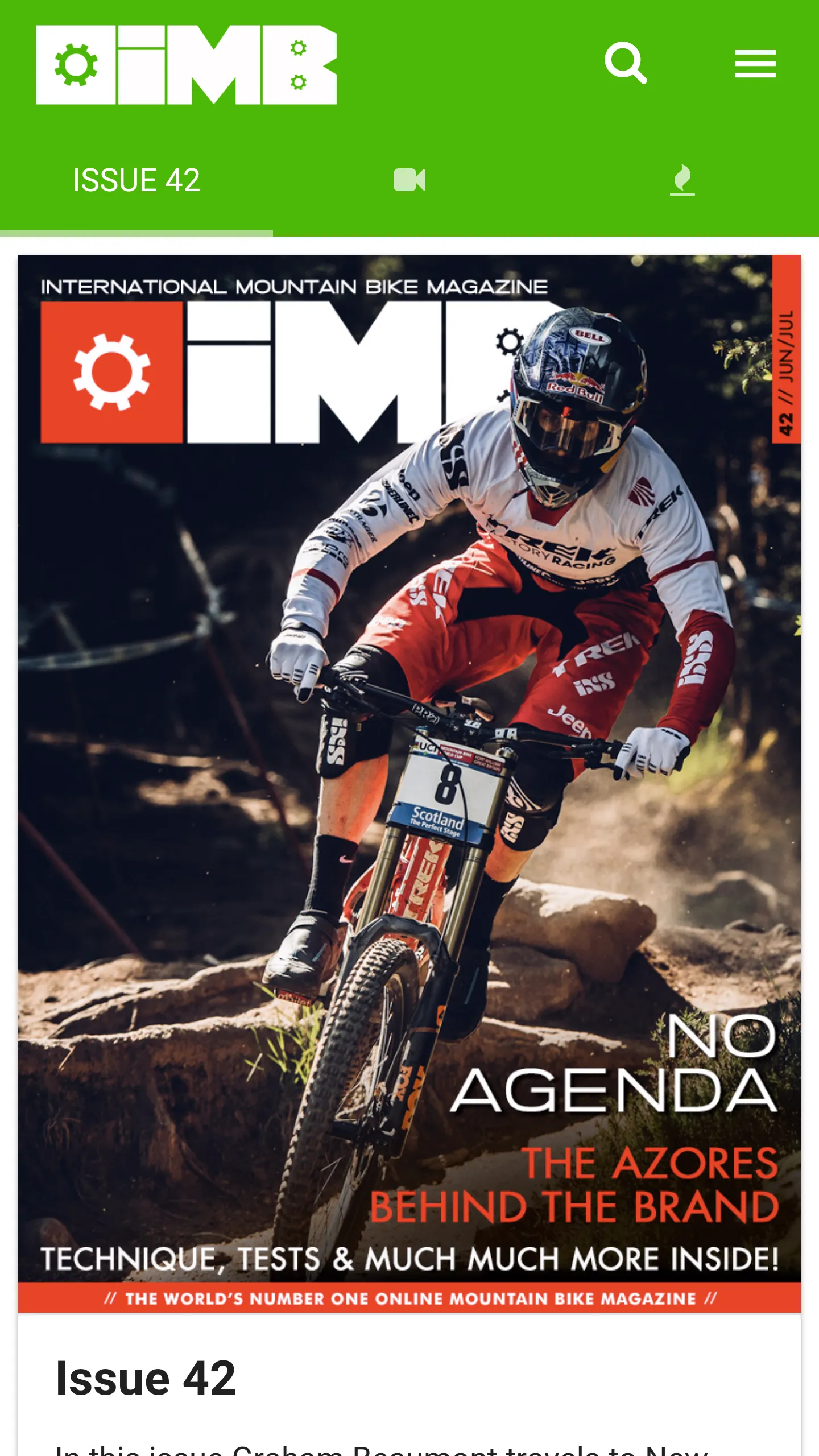 IMB - Mountain Bike Mag | Indus Appstore | Screenshot