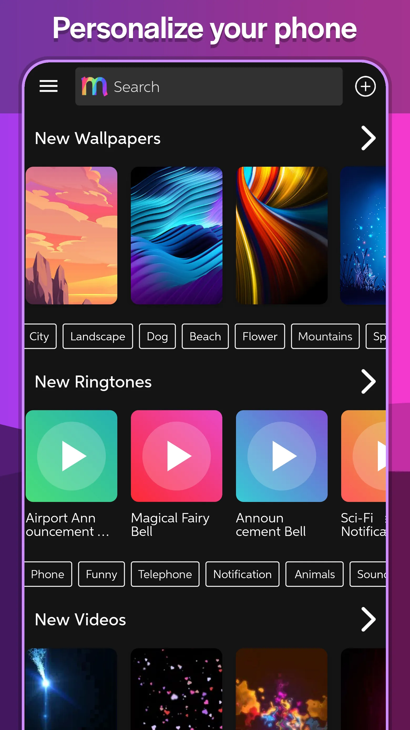 Ringtones & Wallpapers - Mob24 | Indus Appstore | Screenshot