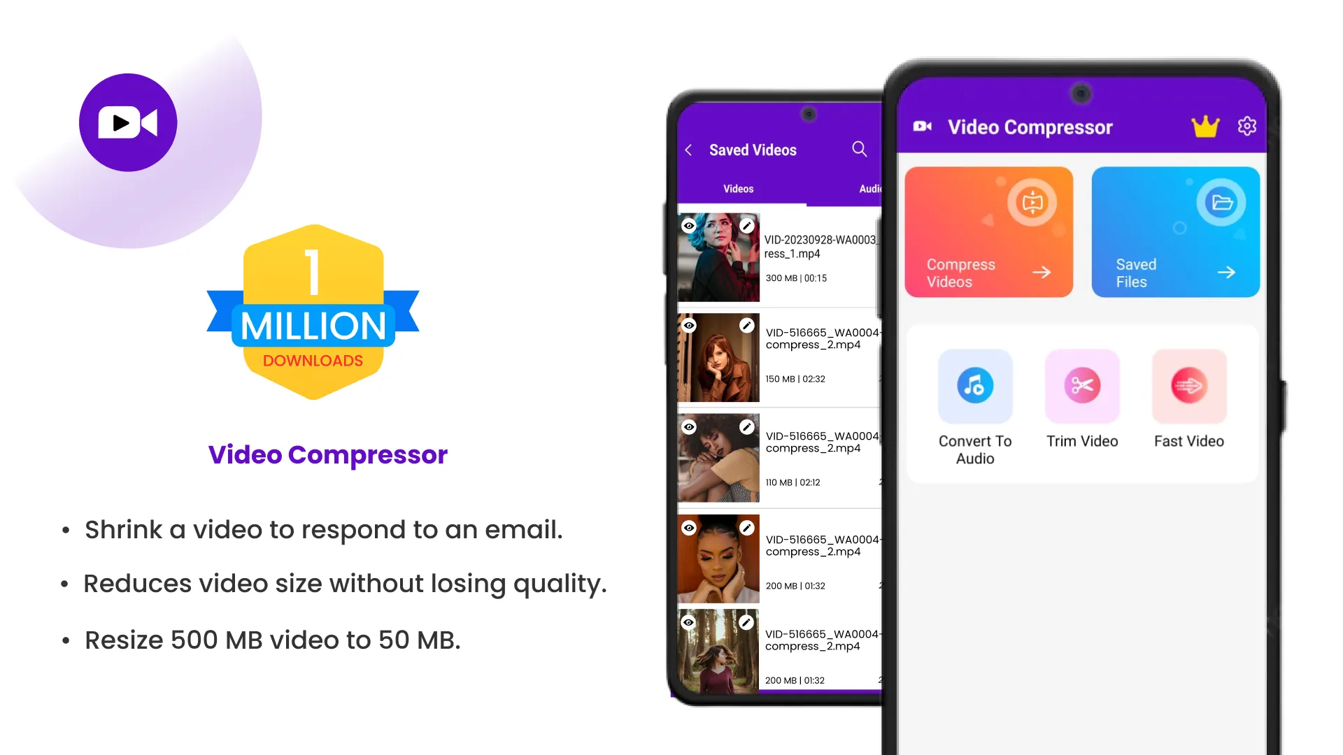 Compress Video: Downsize Video | Indus Appstore | Screenshot