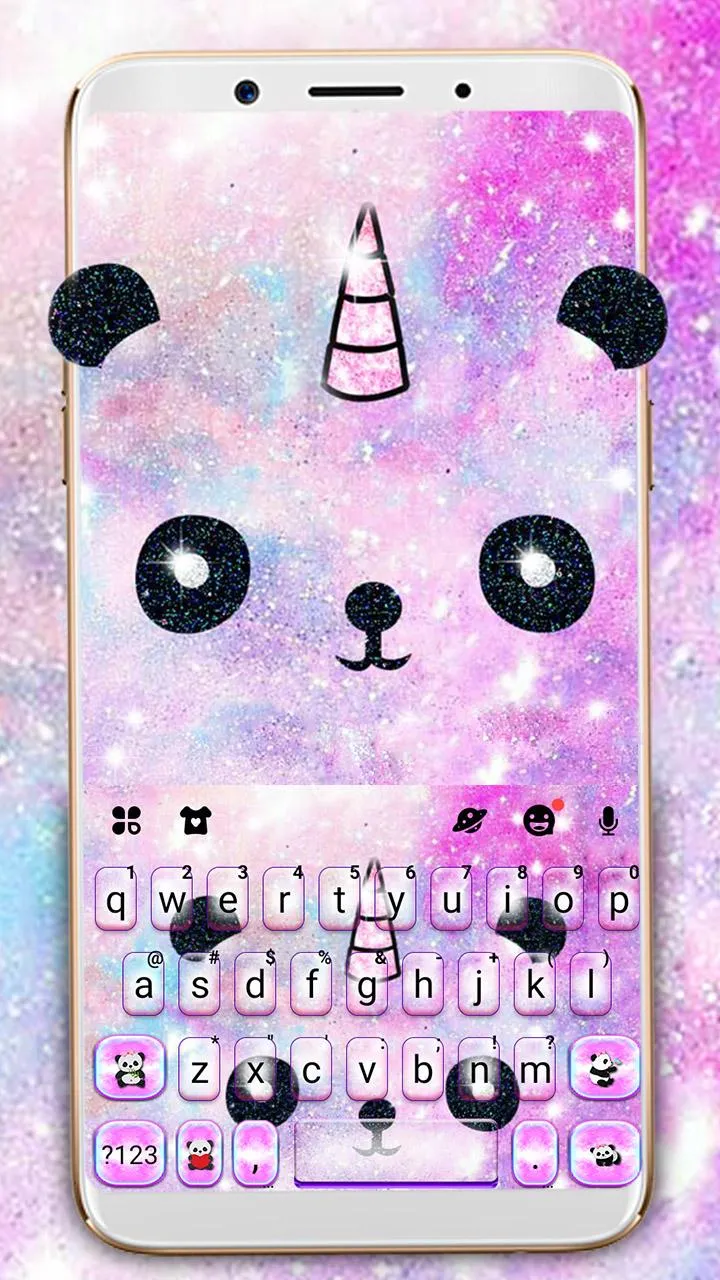 Galaxy Panda Unicorn Theme | Indus Appstore | Screenshot