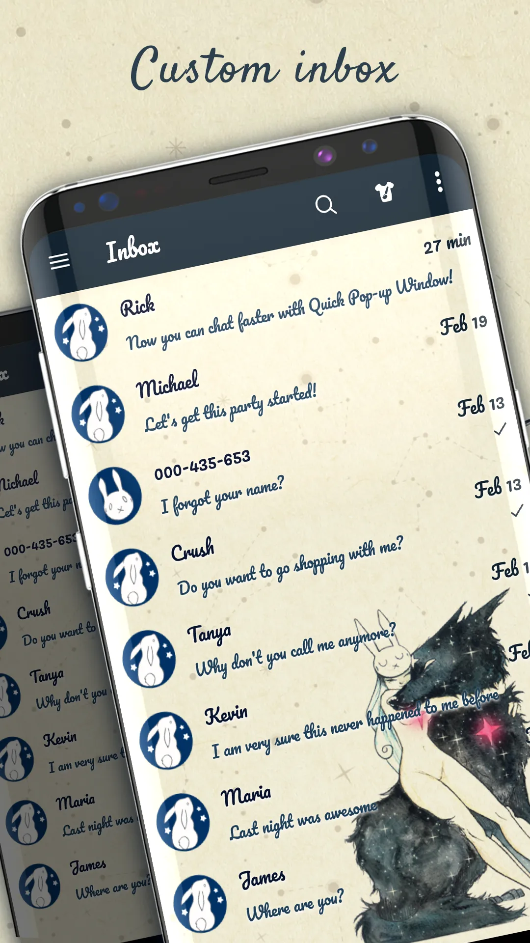 Rabbit Wolf Messenger Theme | Indus Appstore | Screenshot