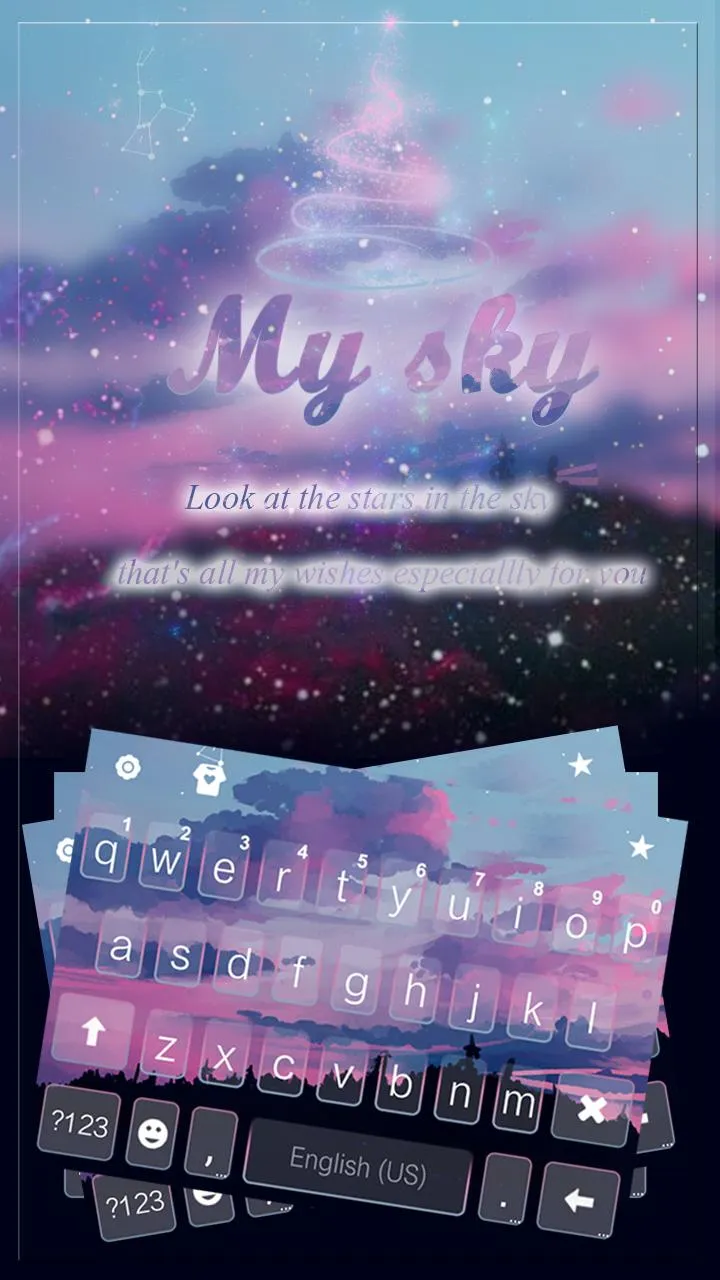 Colorful Sky Keyboard | Indus Appstore | Screenshot