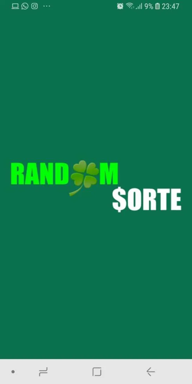 Loterias Random Sorte Lite | Indus Appstore | Screenshot