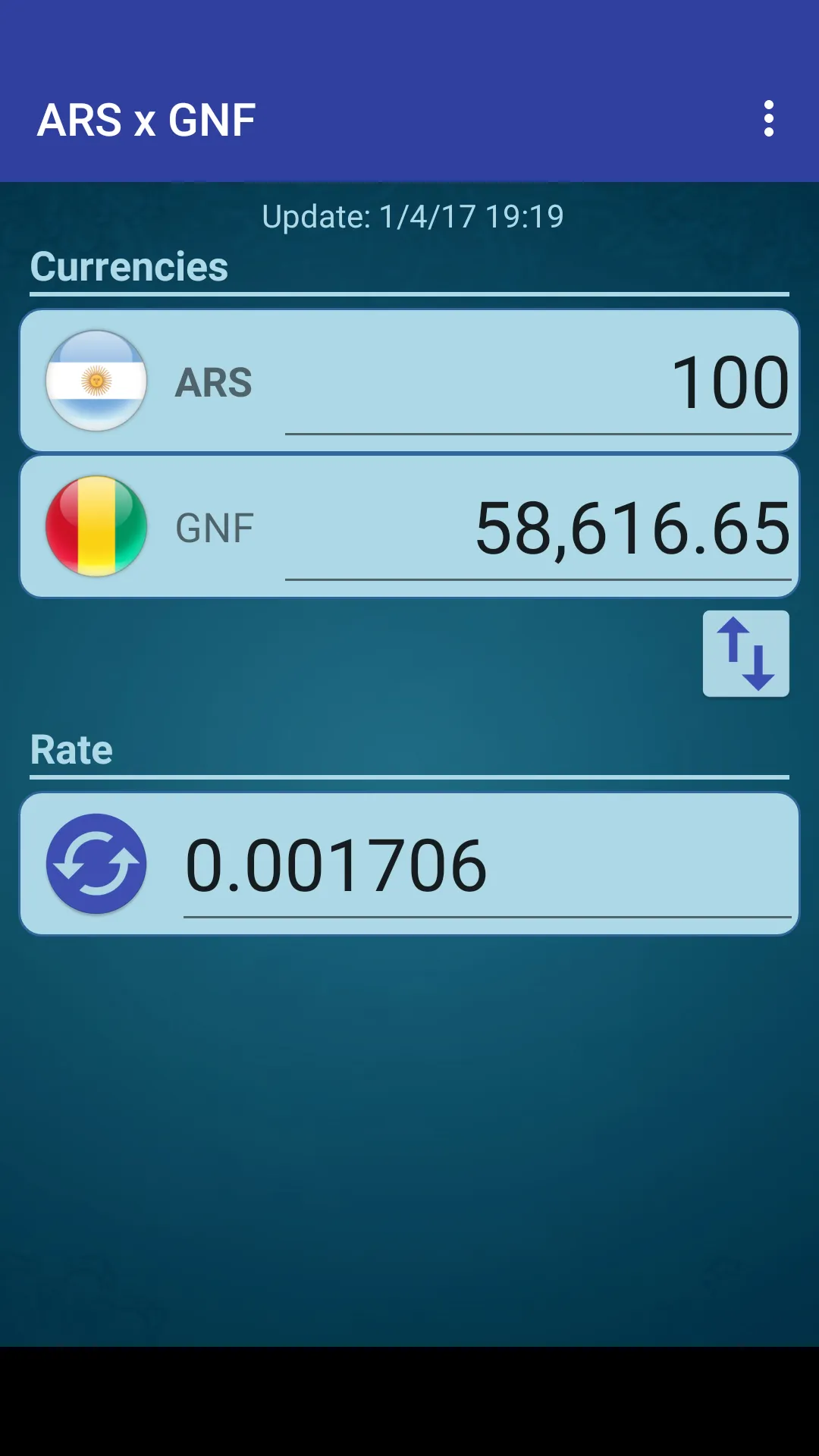 Argentine Peso x Guinean Franc | Indus Appstore | Screenshot