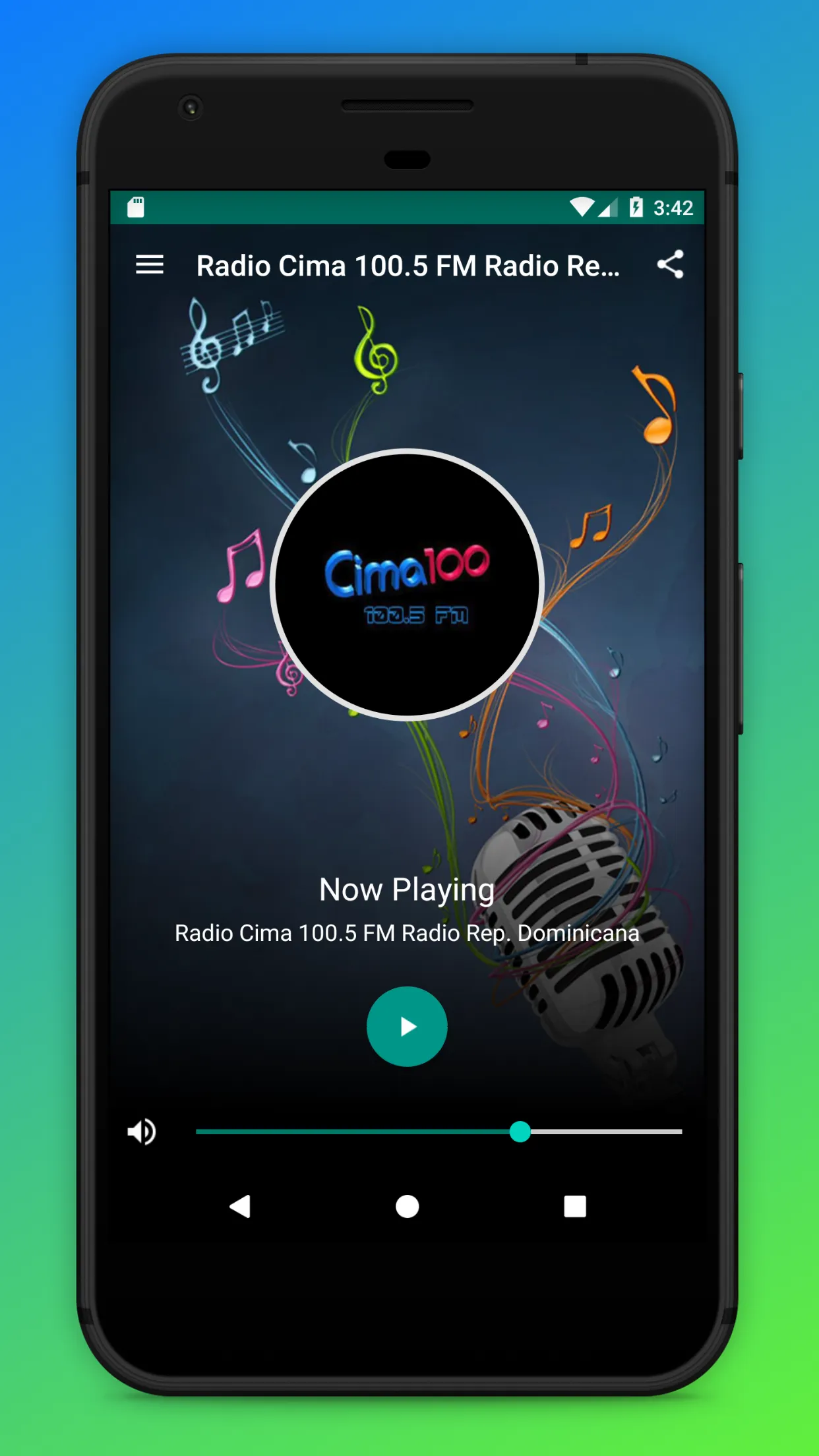 Radio Cima 100.5 FM Dominicana | Indus Appstore | Screenshot